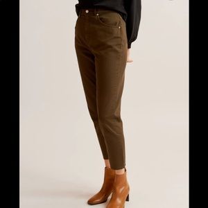 NWT Kotn High waist Tapered Trouser Olive green 16